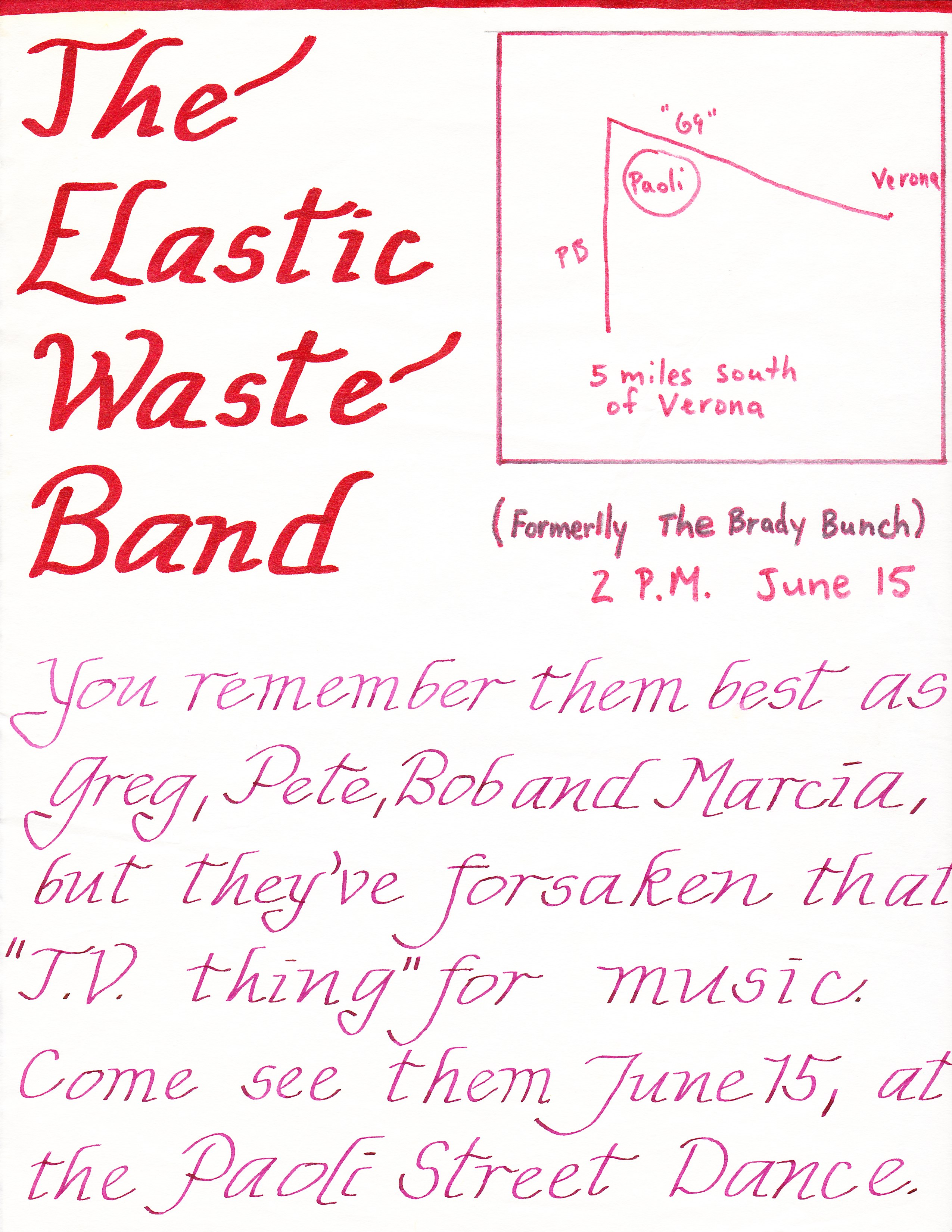 The Elastic Waste Band, June 15, 1985
