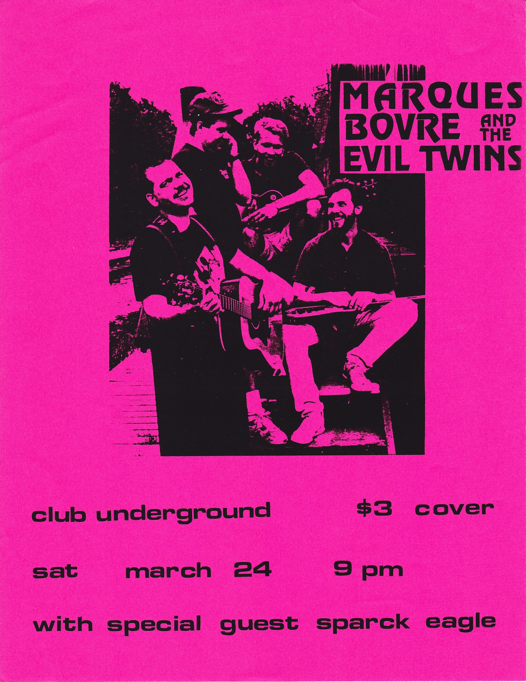 Marques Bovre and the Evil Twins, March 24, 1990