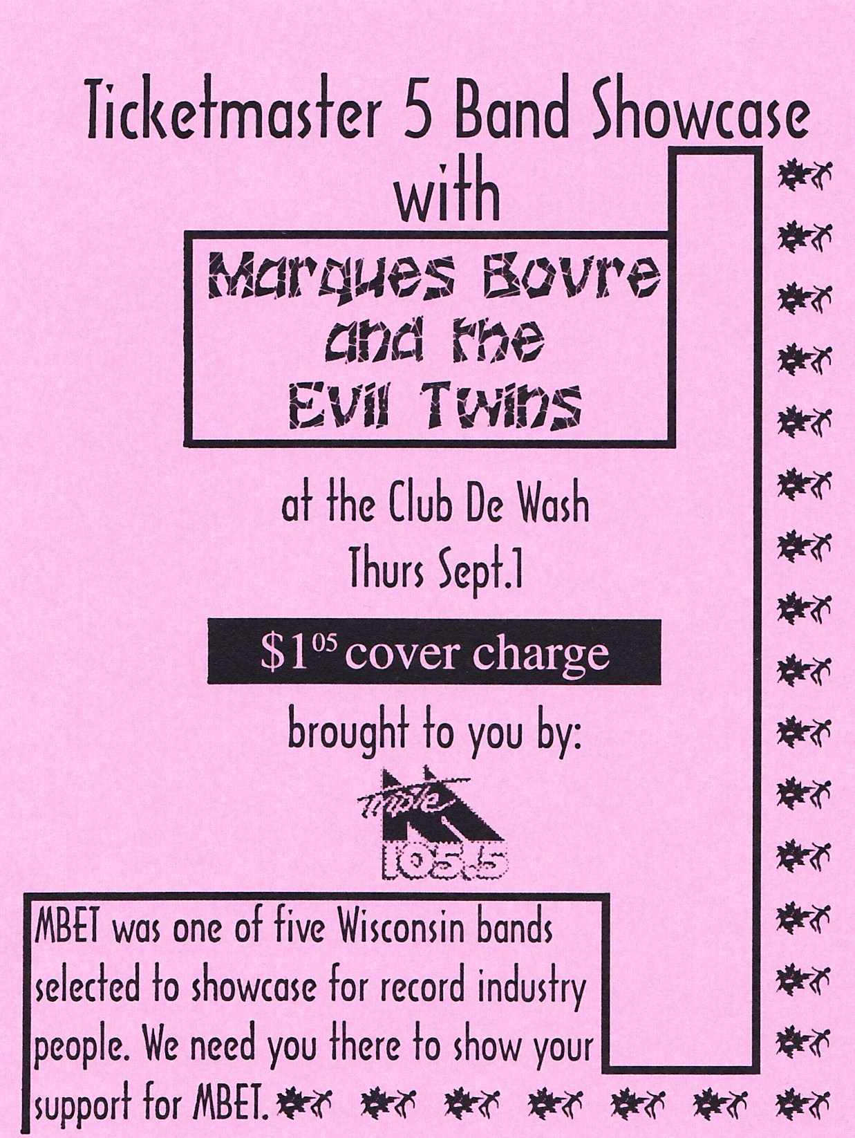 Marques Bovre and the Evil Twins, September 1, 1994